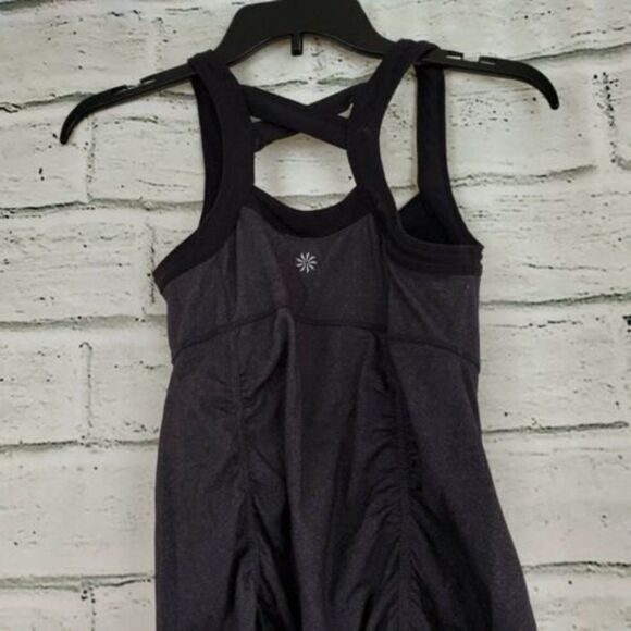 Athleta Scrunch Tank Top Workout Gray Womens XS Polyester activewear running - Picture 4 of 10